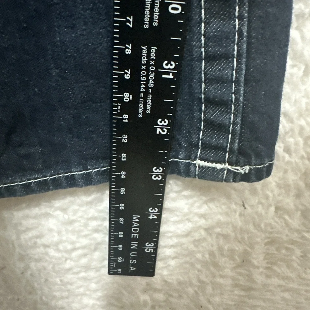 Vintage‎ True Religion Men's Bobby Blue Straight Jeans Size 34 Made In USA